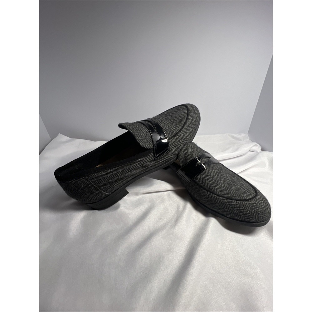 Women's‎ Clarks Gray Herringbone Slip-on Shoes - Style#14885 - Size 9